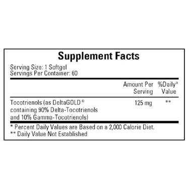 Annatto Tocotrienols 125 mg 60 gels. * Ecological Formulas Supplement - Conners Clinic